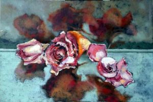 Voir le détail de cette oeuvre: roses en rose