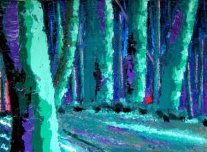 Voir le détail de cette oeuvre: Dans le bois la nuit